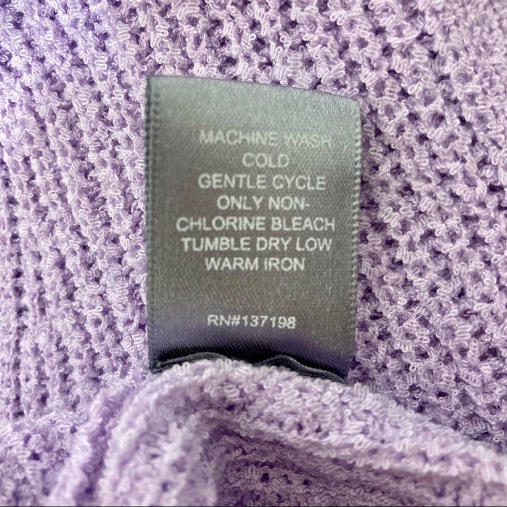 TU-Marled lavender twist front sleeveless sweater - Picture 6 of 6